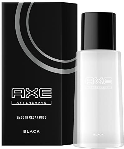 Axe Aftershave Black for Nourished Skin with Spicy Masculine Fragrance of Cedarwood and Frozen Pear 100 ml Pack of 1