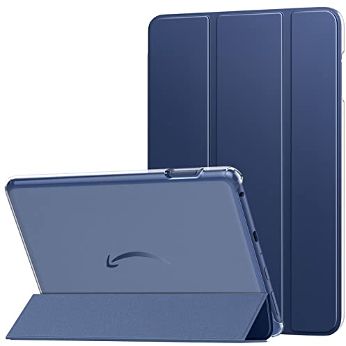 MoKo Hülle für All-New Amazon Kindle Fire HD 8 & 8 Plus Tablet (12/10th Gen,2022/2020 Release) 8 Dünne Leichte PU Leder mit Auto Schlaf/Aufwach Funktion Transluzente PC Rückseite, Indigo