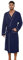 U2SKIIN Herren Bademantel Frottee 100% Baumwolle Sauna Bademantel weicher langer Bademäntel für Herren Kimono Morgenmantel Männer Nachtwäsche (Marineblau, XXL/3XL)