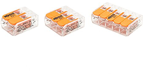 Wago Blister panaché de 40 bornes de connexion automatique 2,3 et 5 entrées S221