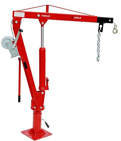 Varan Motors NEPTC-02-2 Hebekran 450kg für Anhänger, Pick-Up, Ladeklappe mit Seilwinde