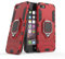 Kompatibel mit iPhone 5 5S SE Hülle, Ring Ständer Magnetischer Handyhalter Auto Caseme Schutzhülle Case für Apple iPhone 5, iPhone 5S, iPhone SE (Rot)