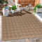 Carpetsale24 XXL Outdoor Teppich 280x370 cm – Extra großer Wetterfester Teppich in Jute-Optik – Flachgewebe, Pflegeleicht & Ideal für große Außenbereiche