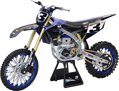 New Ray - Moto in miniatura da collezione - Motocross Yamaha YZF 450 Star Racing E. Tomac N°3 - Modello ridotto in metallo pressofuso - Giochi e giocattoli per piccoli e grandi - A partire da 3 anni