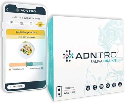 ADNTRO Test del DNA Test genetico Online Include: Origini e Antenati + Nutrizionale + Intolleranze + Sport + Longevità + Curiosità | Espandibile: Salute e Tratti della Personalità (Basic)