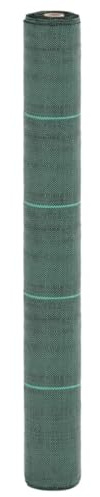 vidaXL Membrana de malezas PP Verde 1x25 m, Tela contra Malas Hierbas, Tela de Control de malezas, Tela de malezas, Telas para Malas Hierbas