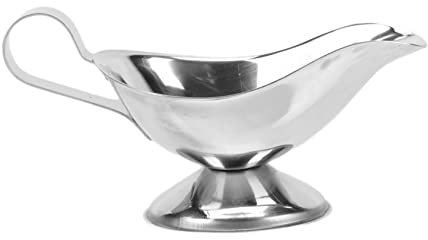 TOPBATHY 2pcs Stainless Sauce Bowl Insulated Gravy Boat Sauce Cup for Serving Healthy Party Camping BBQ Picnic