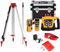 Automatic Self-Leveling Transit Laser Level Grading Rotating Lasers, 500M 360° Laser Level with Receiver for Construction,LivelloLaserRossoConTreppiede