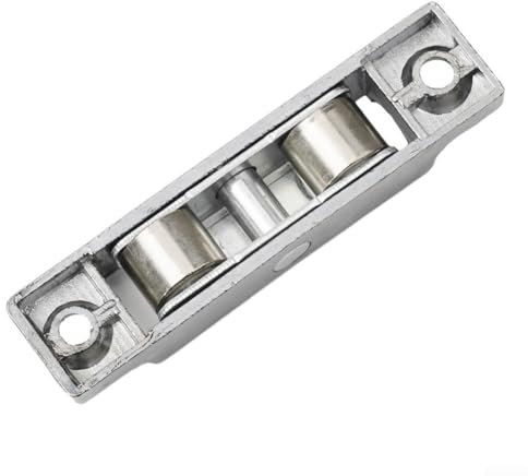 Honseadek Polea de ventana de acero inoxidable, polea de ventana de marco de puerta corredera, polea plana de ranura, proporciona estabilidad en sus operaciones de puertas correderas (2#)