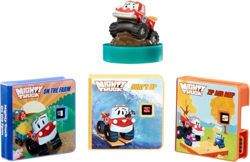 Little Tikes Mighty Truck Collection for Story Dream Machine - 3 Stories & 1 Character, Storytime Books with Audio Play Character, For Boys and Girls Ages 3+