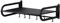XVHOAB Microwave Shelf Wall Mount Heavy Duty Black Stainless Steel Microwave Rack with Hooks for Hanging & Mounting Hardware Space-Saving Smooth Wall Bracket for Kitchen Shelf Mount