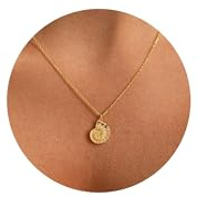 HANLI Conch Necklace for Women 14K Gold Plated Dainty Shell Necklace Sea Shell Pendant Necklace Jewelry Necklaces for Women