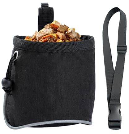 Generisch Entrainement pour chien - Pour friandises et collations - Snack pour chiot avec ceinture - Sac à nourriture portable pour animaux de compagnie - Pour promenade à la maison, voyage, mouvement