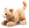 Steiff Kuscheltier Cassie Katze, Süßes Stofftier mit Kunststoffaugen, Kinder, Jungen & Mädchen, Soft Cuddly Friends, Plüschtier 26 cm, Orange, 099182