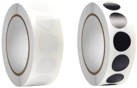 KSOIQPU 2000 Stück 1.3 Cm Runde Aufkleber,Klebepunkte,Wasserfeste Kreisförmige Aufkleber,Farbkodierungsetikett Für Büro,Geschäft,Zuhause,Klassenzimmer,Markierung