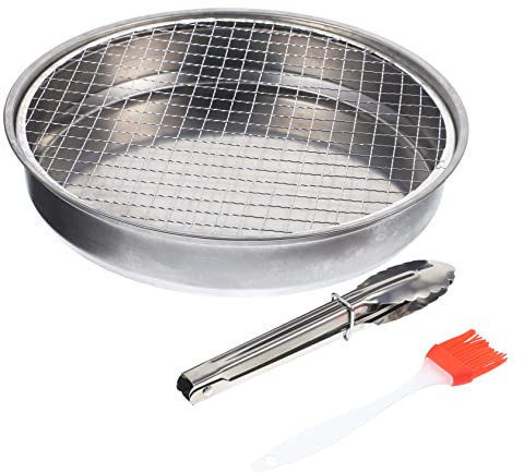 YARNOW 1 Juego Parrilla de carbón portátil barbacoa de carbón cesta de la parrilla parrillas para barbacoa inoxidable barbacoa exterior estufa de barbacoa parrilla de barbacoa portátil