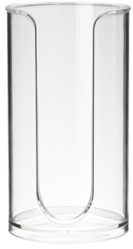 Drinkware Cup Dispenser - Refillable Paper Cup Slot, Lid Covered Mouth Rinse Organizer, Vertical Arrangement | Neat Stacker Unit, Accessible Plasticss Case, Minimalist Countertop Paper