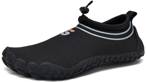 GemChve Chaussures Aquatiques Femme Barefoot Homme Chaussure Plage Séchage Rapide Respirant Léger et Antidérapant 36-46EU