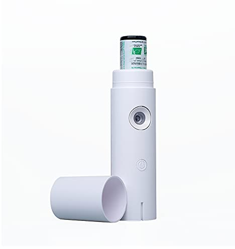 AROFLORA - Lilia - Diffuseur d’Huiles Essentielles par Ultra-Nébulisation - Diffuseur Nomade - Batterie Rechargeable - Diffusion Directe Depuis le Flacon - Superficie de Diffusion Jusqu’à 60 m²