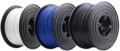 PETG Filament 3D Drucker 1,75mm / 3 x 1kg Rolle Schwarz für 3D Printer oder Stift 3er Set (3Kg)