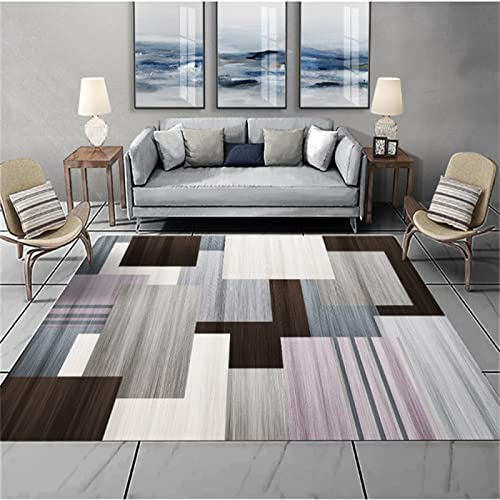 Teppischsclafzimmer Mehrfarbig badteppich teppuch Moderne Minimalistische Wohnzimmer-Schlafzimmer-Geometrie 100x160cm Teppich Industrial Outdoor couchtisch