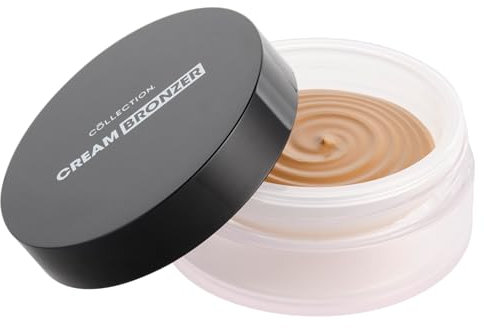 Collection Cosmetics Cream Bronzer, Cream To Powder Formula, Lightweight & Buildable, Bronze, Vegan, 30g