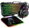 Spirit of Gamer - Ultimate 300, Set tastiera mouse gamer 4 in 1, cuffie da gioco e tappetino RGB, per PC, PS5, PS4, Xbox One, tastiera gamer AZERTY FR, tasti anti-ghosting, mouse gamer 8 pulsanti 8000