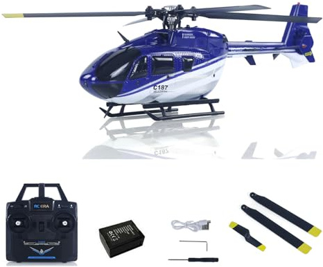 TOUCAN RC HOBBY RC ERA Elicottero telecomandato C187 giroscopio stabilizzazione altezza caricatore modello aereo EC135 adatto per principianti per hobby
