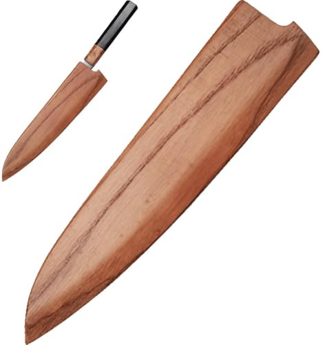 Knivskydd i trä, kantskydd för kockknivar, knivskydd, knivskydd, bladskydd, enkel knivhållare, knivfodral.