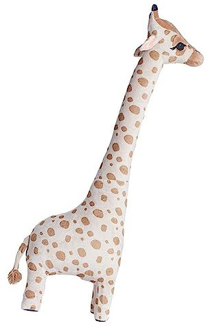 Zerodis Muñeco de Peluche de Jirafa, Tela de Algodón PP, Lindo, Suave, de Alta Elasticidad, Agradable para la Piel, Regalos de Animales de Jirafa de Peluche Grandes para Niños y (45cm)