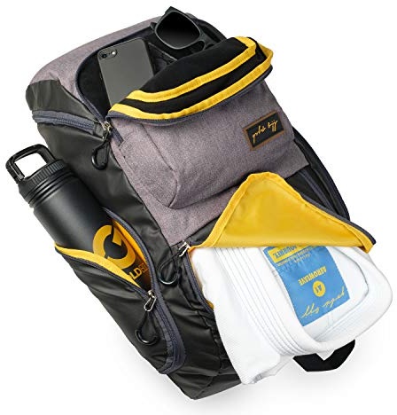 Gold BJJ Gold BJJ Jiu-Jitsu Rucksack Heavy Duty Sporttasche mit wasserdichten Gi Pocket