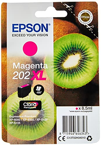 Epson EP64634 Original 202XL Tinte Kiwi (XP-6000, XP-6005, XP-6100, XP-6105), magenta