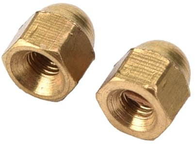 Écrous en laiton, écrous borgnes en laiton, M3-M12 Kit écrou borgne en laiton Kit écrous hexagonaux à tête bombée Fixations de véhicule pour pneus et essieux fixes(M3(20PCS))