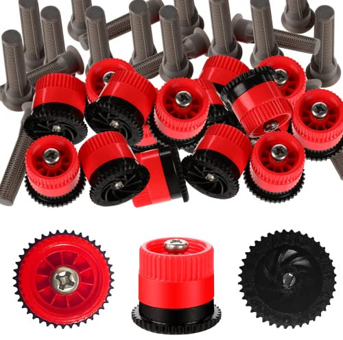 Lot de 16 têtes d'arrosage escamotables de rechange Rainbird réglables avec buse à arc variable de 2,5 m, compatibles avec les arroseurs Hunter, Orbit Pop-up (10 van)