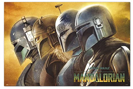 Grupo Erik Star Wars The Mandalorian - Mandalorians Poster - 36 x 24 inches / 91.5 x 61 cm - Shipped Rolled Up - Cool Posters - Art Poster - Posters & Prints - Wall Posters