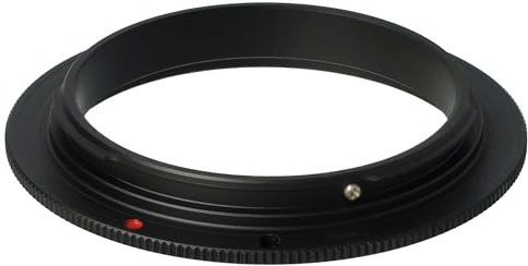 vhbw 55 mm retroadapter kompatibel med Canon EOS 450D, 350D, 400D, 300D, 20D, 30D, 40D-kamera – omvänd ring för 55 mm lins