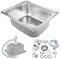 Spülbecken Edelstahl Eckig,Spüle Edelstahl Küche mit Hahnloch, Küchenspüle 1 Becken, Kitchen Sink, Einbauspüle Edelstahl inkl Siphon&Über,Edelstahlspüle mit Hahnloch für Spülbecken (50 * 40 * 20cm)