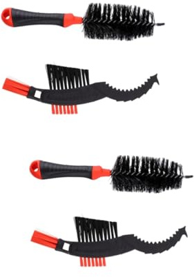 OSOLADY 4pcs Bike Chain Cleaning Kit Brush Brush Scrubber for Bike Chain Easy to Use Non-Slip Handle