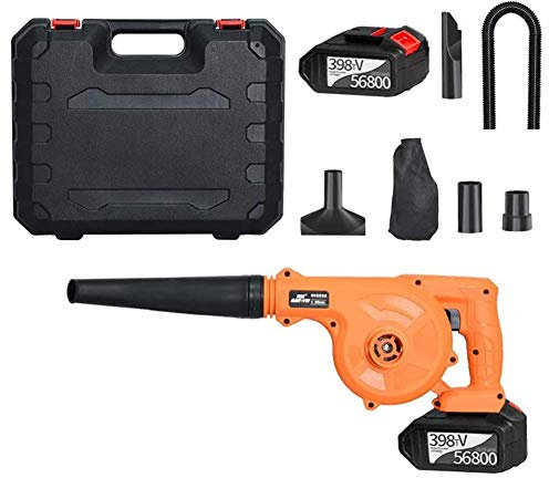 OZBME Práctico soplador inalámbrico 2 en 1, soplador de Hojas de Mano, Aspirador, turbina de Aire inalámbrica, soplador de Hojas de jardín para Limpieza del hogar