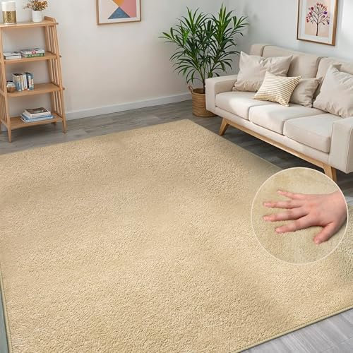 BEIMO Alfombra Lavable Antideslizante Pelo Corto, Shaggy Alfombra Salón, Moderna Alfombras Dormitorio, No Pierde Pelo, Antracita, 60x110cm