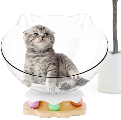 Rund Kattbädd,Valp Säng Katthem Lek Lekprylar - Roterbart Snurrbord Interaktivt Leknest Kattillbehör För Sömn Berikning Valplek Avkoppling