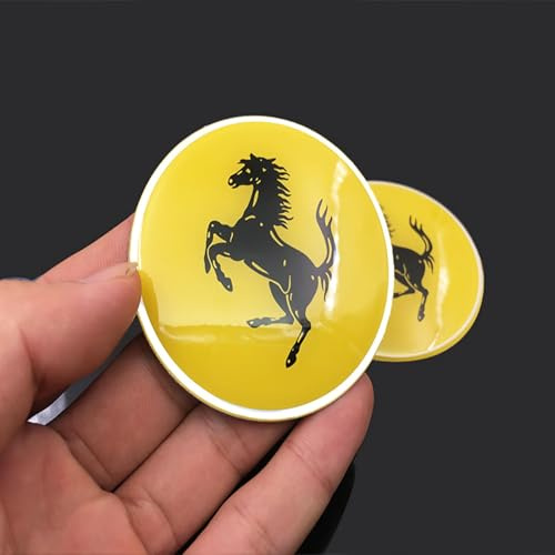 ZXNMCB Auto Distintivo Emblema Adesivo per Ferrari, Adesivo Emblema Auto,Posteriore Bagagliaio Adesivi Sportive, Adesivo per Auto Resistente
