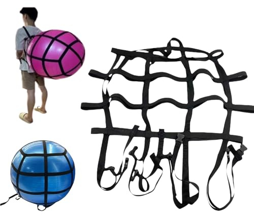 Träningsbollsbälte - 80 cm yogabälte, justerbart bärbart stöd, slitstarkt elastiskt band, lätt att bära design | Lätt träning för fitness, pilates