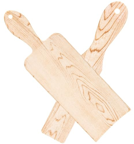 Alipis Lot de 2 Palettes à Mèches en Bois Effet Grain Grand et Petit Formats Outil de Coloration Capillaire pour Mèches et Teinture Accessoires Coiffure Pratiques pour Salon et Usage