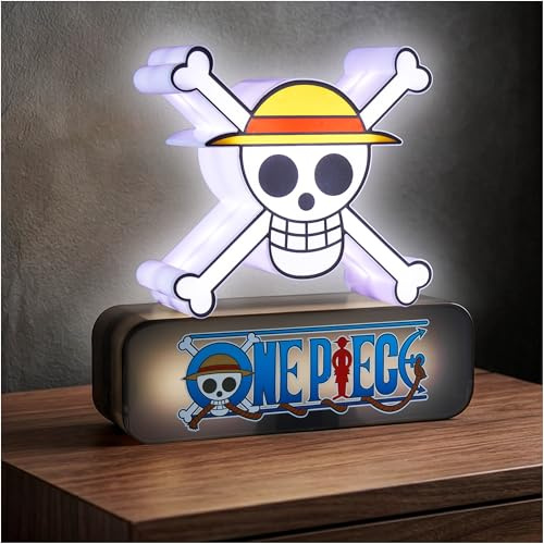 One Piece Skull 3D LED Lampada Bambini, Lampada da Comodino con 3 Livelli di Luminosità, USB o Alimentato a Batteria, Luce Notturna per Decorazione Della Camera da Letto, Regalo Anime (Multi 3D Skull)