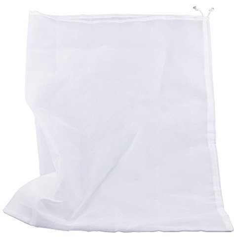 Pinfox 75 Micron Nylon Straining Bag Fine Mesh Food Strainer Filter Bags for Nut Milk, Green Juice, Cold Brew, Home Brewing (25.39 x 18.89)