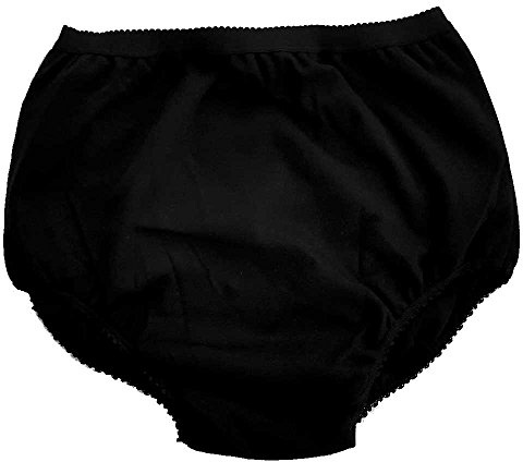 NRS Healthcare P andS Ladies Protective Absorbent Waterproof Pants and Briefs, Black, X-Large (Eligible for VAT Relief in The UK)