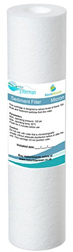 AquaHouse 10 cartouche de filtre à eau de sédiment pour l'osmose inverse, l'eau a nourri la filtration de poteau et de Partictle, adapte aux logements standard de filtre de 10 - 5 microns