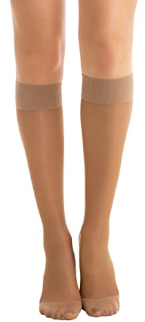 Relaxsan Basic 850P (1 Par - Visón 3/L) Medias a la rodilla de prevención 140 Den PLUS compresión graduada