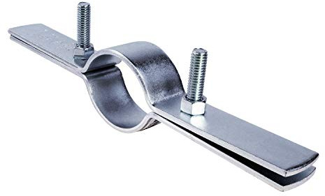 Highcraft DMST-HF06 Riser Clamp Vertical Pipe Hanger for Copper, Iron, CPVC, PEX 6 in. Electro Galvanized Steel, 6